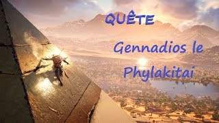 Assassins Creed Origins  Quête  Gennadios le Phylakitai [upl. by Tnilk58]