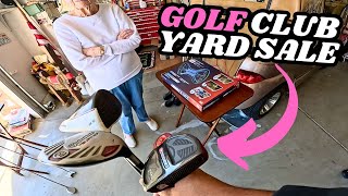 Unbelievable Golf Club Deals Treasure Hunting at a Golf Course Community Yard Sale [upl. by Werdnael]