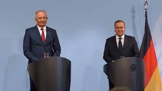 Pistorius und Bosnischer Verteidigungsminister  Pressekonferenz [upl. by Gnad577]