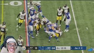 Will4k Reacts to Pittsburgh Steelers vs Indianapolis Colts  2023 Week 15 Game Highlights [upl. by Aissilem]