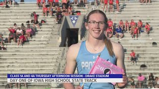 Iowa High School Track amp Field State Meet Class 1A 4A compete [upl. by Tedi874]