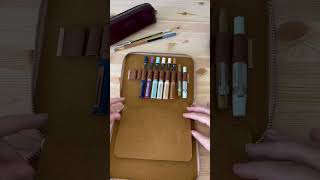 Galen Leather 20 slot pen case galenleather kaweco twsbi esterbrook sailorprogearslim [upl. by Leavitt]