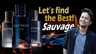 Dior Sauvage EDT Vs EDP Vs Parfum Comparison Review हिंदी में Longest Lasting Best Fragrance [upl. by Rehpotsirhcnhoj]