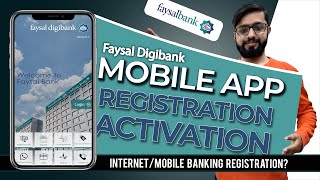 Faysal Bank Mobile App Faysal Digibank Registration amp Use  Internet amp Mobile Banking Activation [upl. by Alleynad]