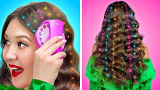 INCREDIBLE SUMMER BEAUTY HACKS  Brilliant Hair👱🏼‍♀️ amp Nail💅🏻 Tricks For Girls by 123GO SCHOOL [upl. by Acirat]