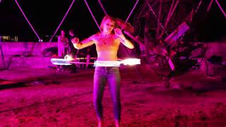 Tashiana Carley Prescott AZ FireDancer Hoop Gateway Ranch Flagstaff Autumn 2022 [upl. by Cornish]