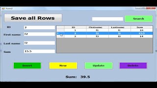 Visuual Basic net How to display selected row from datagridview to textbox in vbnet [upl. by Camilla]