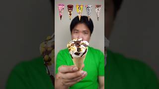 EATING VARIOUS CONE ICE CREAM asmr mukbang [upl. by Keil]