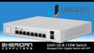 Ubiquiti UniFi US8150W  Managed PoE Gigabit Switch  Switch Review [upl. by Notsag]