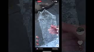 Ice breaking from my TikTok foryou fyp ice breaking viralvideo [upl. by Scales361]