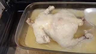 Oven Baked whole Chicken with garlic and ginger paste [upl. by Charters]