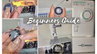 How To Thread a Sewing Machine Sewing for Beginners [upl. by Isbella29]