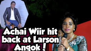 Achai Wiir hit back at Larson Angok Garang after Larson Angoks controversial post on Facebook [upl. by Aicirtap870]