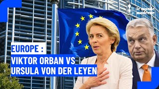 Passe darme au Parlement Européen entre Viktor Orban et Ursula Von der Leyen [upl. by Kelwunn758]