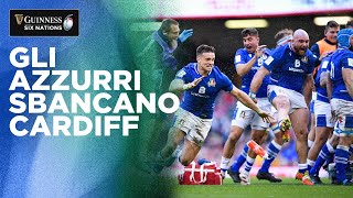 A Cardiff lItalia vince allultimo minuto non succedeva da 7 anni [upl. by Anitsej]