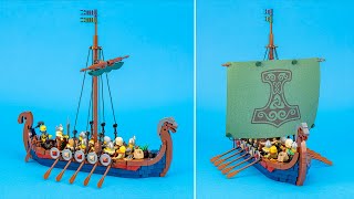 You can BUILD this stunning LEGO Viking Longship [upl. by Hgielrac]