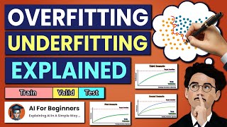 Overfitting and Underfitting  Bias and Variance Tradeoff in Machine Learning  Clearly Explained [upl. by Yelrahs]