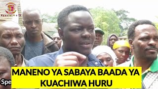 ALICHOKIZUNGUMZA Sabaya BAADA YA KUACHIWA HURU [upl. by Hulda]