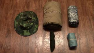 Bugout bag Sleep system  Rain gear VR 6 Step One Survival Bugout  INCH bag challenge [upl. by Peedus207]