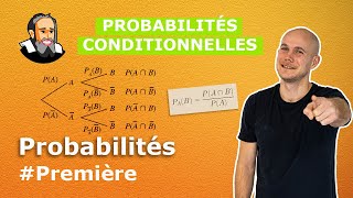 Calculer une probabilité CONDITIONNELLE dans un ARBRE  Première [upl. by Naltiak]