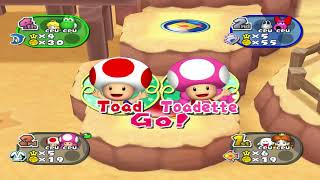 Pyramid Park  Mario Party 7 Gamecube 8 Player Board Gameplay 50 Turns Longplay [upl. by Cuhp]