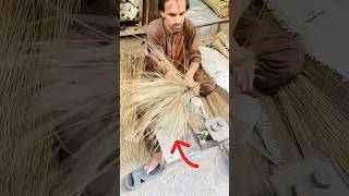 Handmade Bamboo Broom Making Process  Baans ki Jharoo makingprocess bamboocraft [upl. by Lebasi]