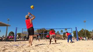 2024 Sin City Classic Sand Volleyball 4s QuarterFinal Set 2  Swinging Richards vs Twunk Toros [upl. by Akilam]