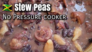 Jamaican Stew Peas with Pigs tail [upl. by Hsetirp]