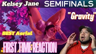 Kelsey Jane Delivers Aerial To quotGravityquot  Semifinals  AGT 2024 Reaction [upl. by Mei]