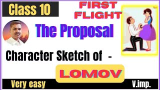 The Proposal Class 10 Character sketch of Lomov [upl. by Yentterb]