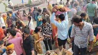 chhat puja at gaighat in patna [upl. by Arriet681]