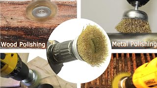 5pcs cup brass steel wire brush easily remove rust steel brush wirebrush cleaningrust tools [upl. by Kcim835]