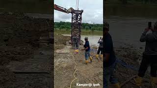 PDA testing on 750mm borepile dropped Hammer 10tankamparperak ALPA FOCUS [upl. by Ahsemaj]