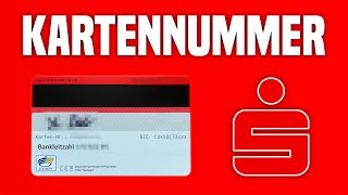 Sparkasse Kartennummer finden  Sparkasse Online Banking Kartennummer [upl. by Pacifica233]