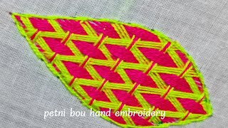 😲😲Como Bordar Una Pera 2 romanian lace macrame embroidery designsbordados a mano paso a paso [upl. by Lain]