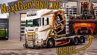 WALKAROUND Scania S500 LONGLINE Mockingjay  Interior amp Exterior ShowTruck [upl. by Aruol]