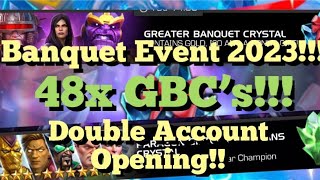 MCOC  Banquet Event 2023  48x Greater Gifting Crystals  Double Account Opening [upl. by Mathis]