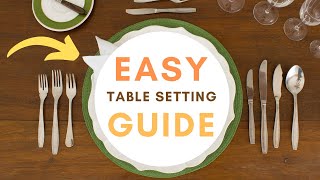 Learn How to Set a Formal Dinner Table [upl. by Harilda]