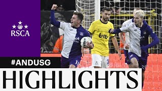 HIGHLIGHTS RSC Anderlecht  Union SaintGilloise  20232024 [upl. by Betsey373]