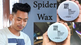 Loreal hair wax  web spider  Review [upl. by Darlleen]