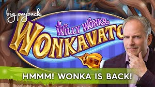 Willy Wonka Wonkavator Slot  NICE SESSION MANY FEATURES [upl. by Aia]