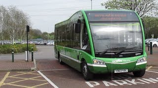 Buses through the automatic Bus Bollards at Nottingham Queens Drive Park amp Ride [upl. by Janna813]