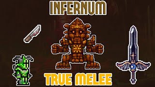 Terraria Calamity Infernum  Golem  TRUE MELEE 225 HP Boss Boosted [upl. by Uda]