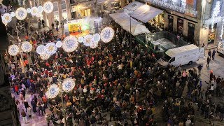 Timelapse  El flashmob de Navidad en Vigo en 60 segundos  Metropolitano [upl. by Evyn125]