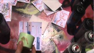 How To Make A Splatter Effect Using Spray Paint  Sticker Backgrounds Ep 002 [upl. by Areyk565]