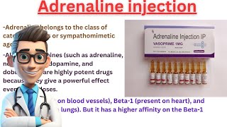 Adrenaline Injection Adrenaline Emergency injection Used in heart Conditions [upl. by Valenba]