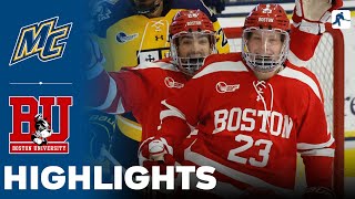 Merrimack vs Boston University  NCAA College Hockey  Highlights  December 01 2023 [upl. by Larissa]