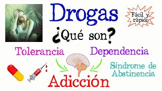 💊 ¿Qué son las Drogas 💉 Fácil y Rápido  BIOLOGÍA [upl. by Yendahc]