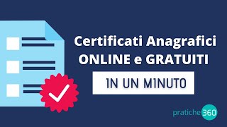 TUTORIAL Come Richiedere Certificati Anagrafici Online e Gratuitamente [upl. by Lenehc]