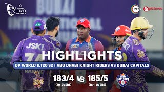 Cricket Highlights S2 Dubai Capitals VS Abu Dhabi Knight Riders T20 Cricket 250123 ILT20 [upl. by Yngiram]